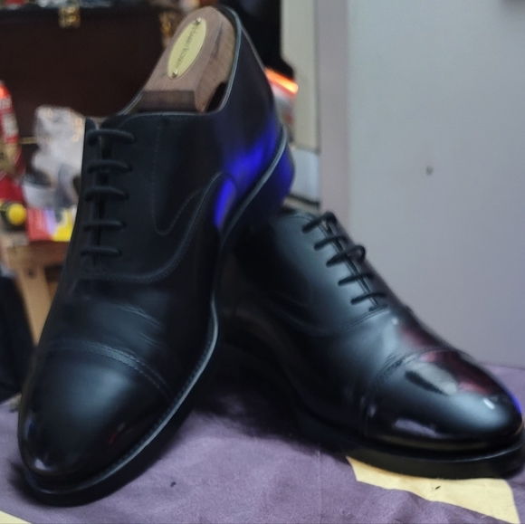 Brunello Cucinelli black cap toe oxfords - Picture 12 of 12